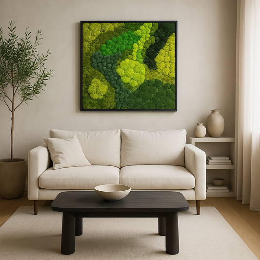 The Contrast Moss Art Frame (Without Leaves)